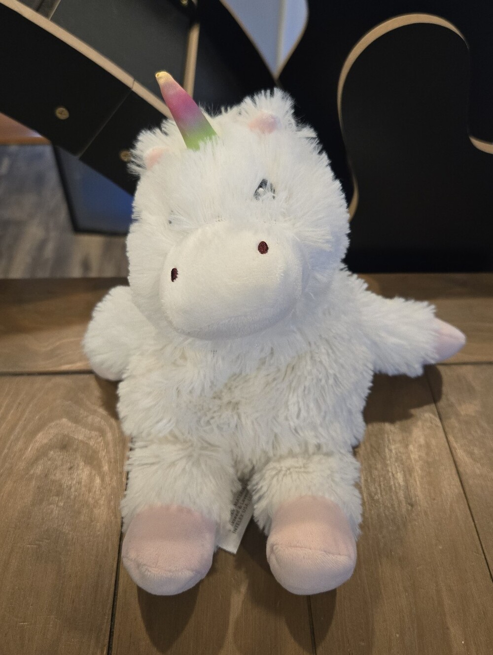 Warmies Jr Scented And Weighted Plush White Unicorn Stuffed Pastel Horn - Picture 2 of 6